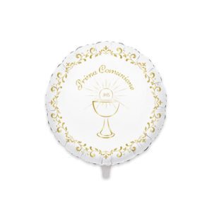Palloncino In Foil Prima Comunione Gold Metal
