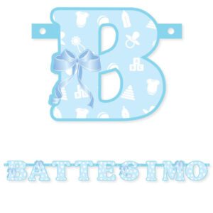 Festone Battesimo Azzurro