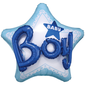 Pallone  Mylar  Stella Baby Boy  3d cm 81*81