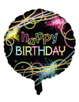 PALLONE IN FOIL GLOW PARTY HAPPY BIRTHDAY CM 46