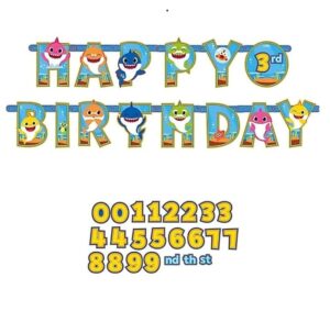 Baby Shark - Striscione con lettere "Add-an-Age"