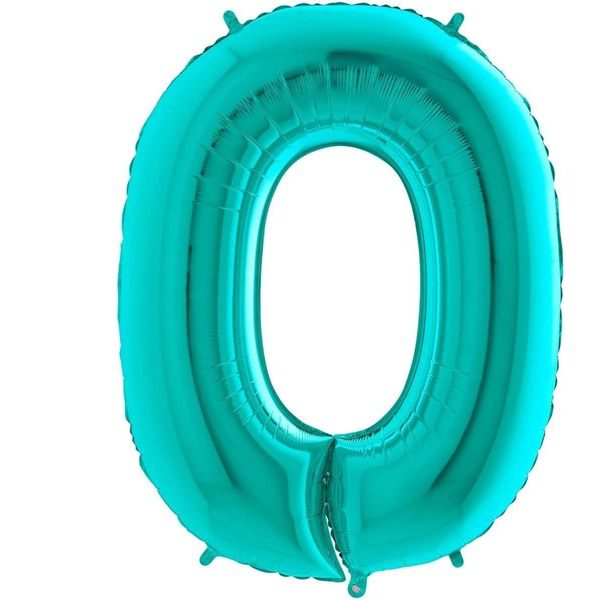 PALLONE IN MYLAR H CM 102 TIFFANY disponibile da 0 a 9