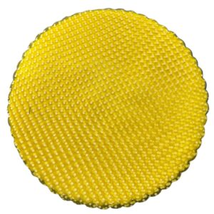 TULLE GIALLO POIS BIANCO