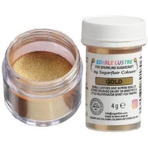 Polvere Brillante Alimentare Sugarflair Gold Oro Edible Lustre Glitter