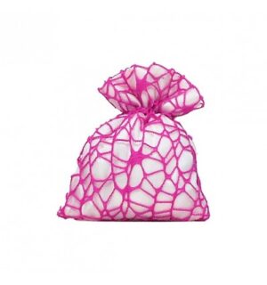 SACCHETTI RETE CON VELETTO FUCSIA
