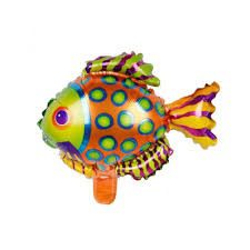 Pallone foil Minishape Pesce Colorato