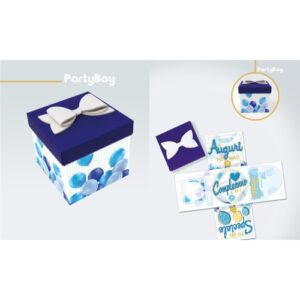 Skatush Explosion Box - Scatola Auguri / Regalo con Coperchio BUON COMPLEANNO Boy