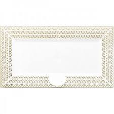 Vassoio Trinato Bianco cm 40*26