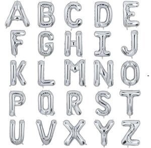 Lettera in Mylar Argento 40 cm