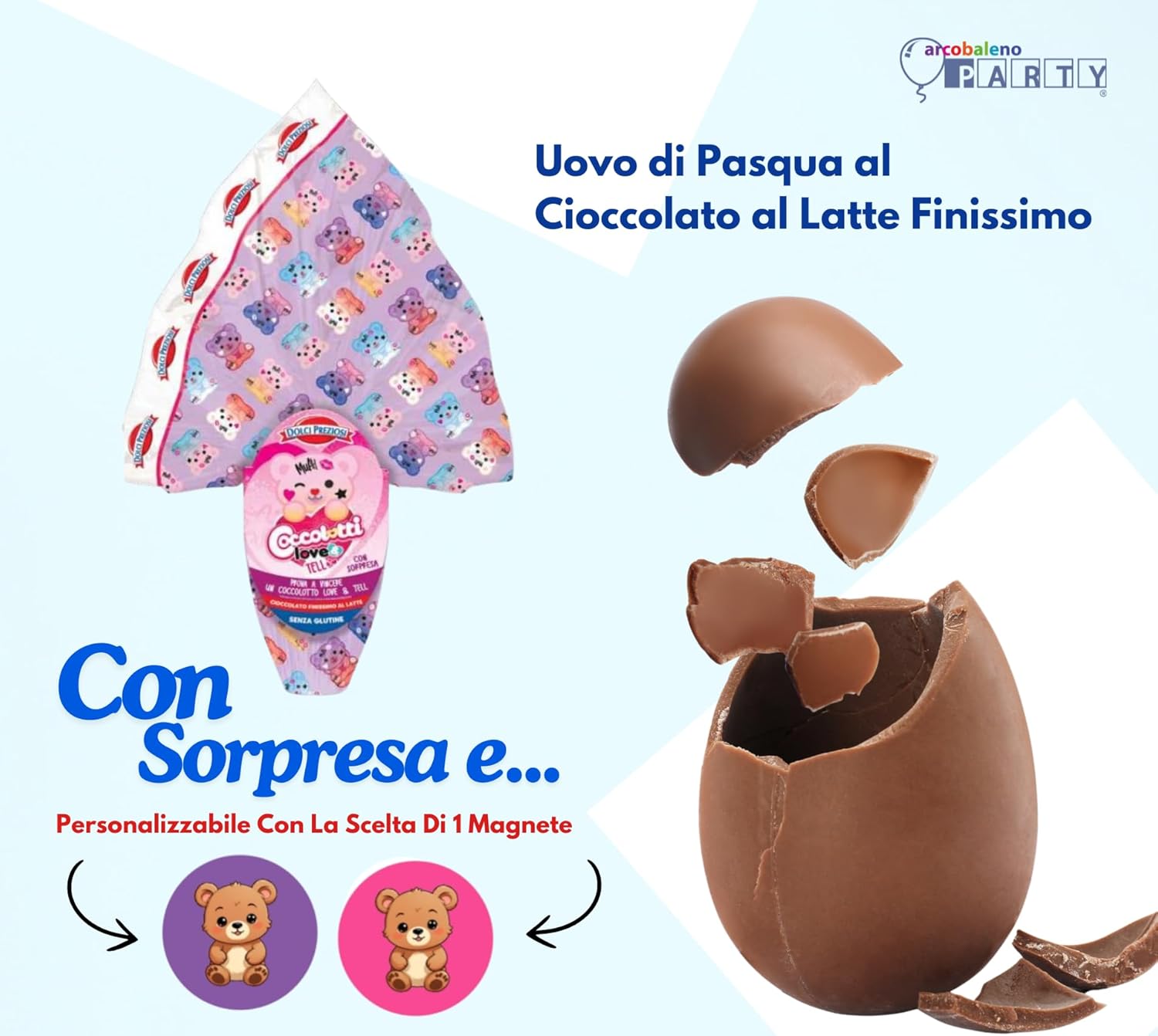 Coccolotti Uovo di Pasqua gr 240 versione a scelta - immagine 2