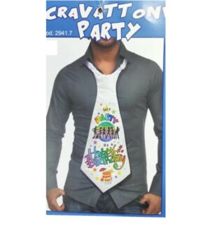 CRAVATTONE PER PARTY COMPLEANNO HAPPY BIRTHDAY