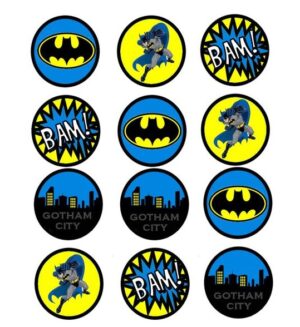 CIALDA SU OSTIA BATMAN 12 IMPRONTE PER BISCOTTI CUPCAKES