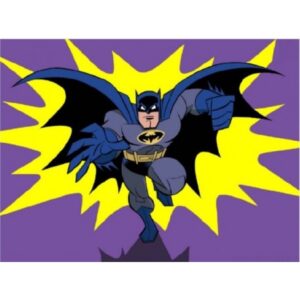 Cialda per torte su Ostia Batman Rettangolare Personalizzabile