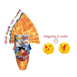 Uovo di Pasqua cioccolata a latte Dragonball gr 320 con o senza magnete