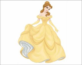 Sagoma in cartoncino mobile Belle  Altezza 1mt