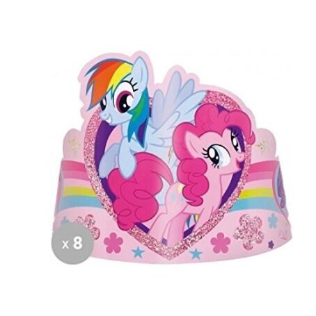 8 PZ DIADEMA CORONCINA PER FESTA MY LITTLE PONY tiara
