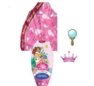 Uovo di Pasqua cioccolata a latte Walcor Uno gr 240con o senza magnete Principesse Incantate