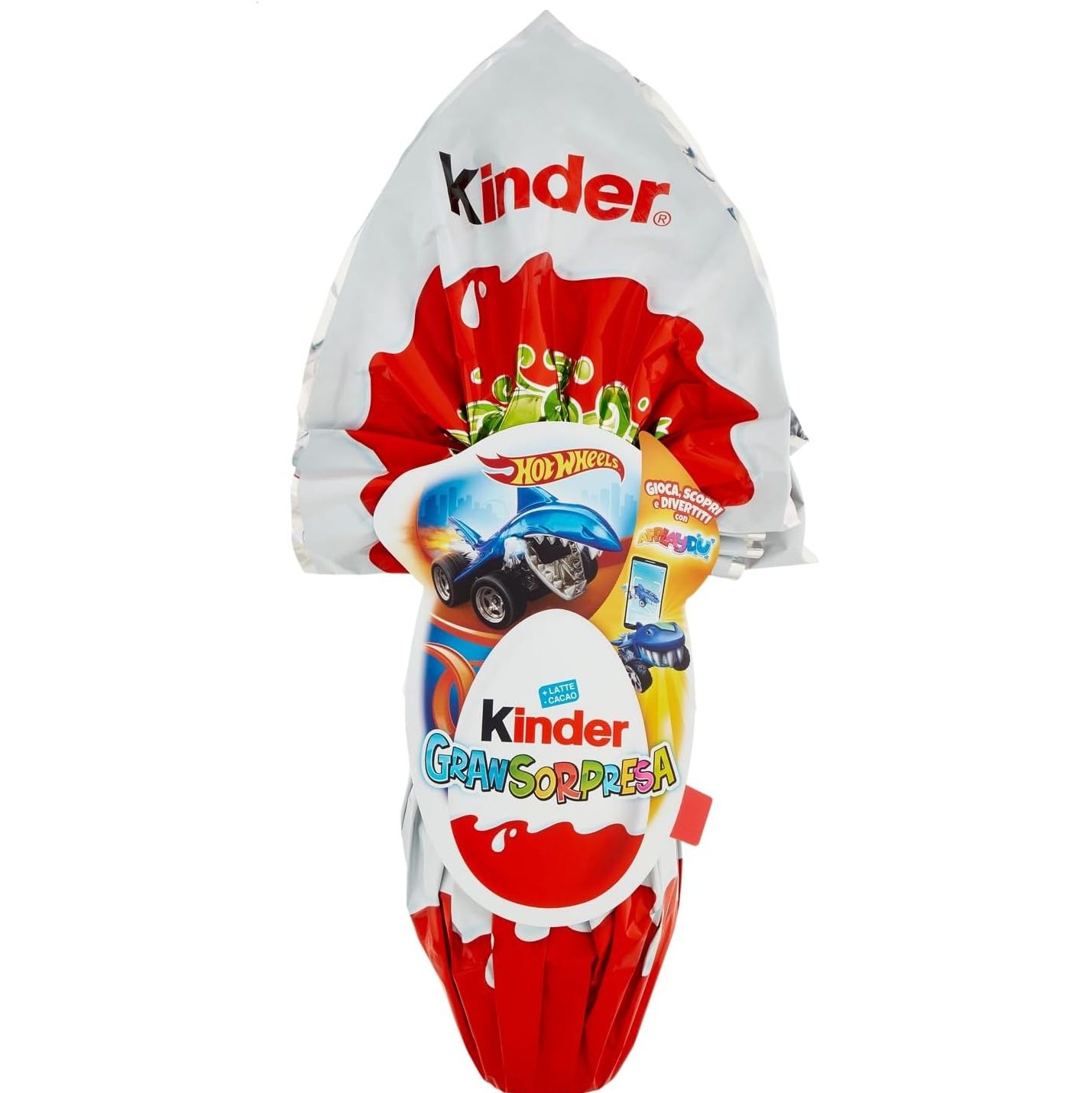 Uovo di Pasqua Kinder Ferrero Maxi Hot Wheels gr 150