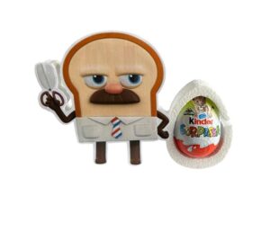 Sagoma IL Barbiere Pasticciere con Ovetto Kinder