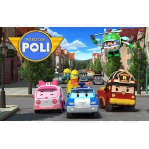 Cialda per torte su zucchero RoboCar Poli Rettangolare Personalizzabile