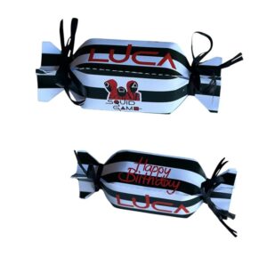 Squid Game Scatole BonBonPersonalizzabili per confetti caramelle kit da 12 pz