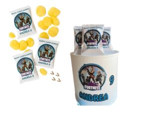 Fortnite Bustine di Patatine Personalizzate e Box contenitore a Tema