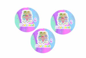 Labubu Bollini Adesivi Personalizzabili rotondi 40 pezzi