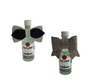 Bomboniera Segnaposto 10 Pezzi  Bacardi Mignon con o senza scatola e  con bollino personalizzato