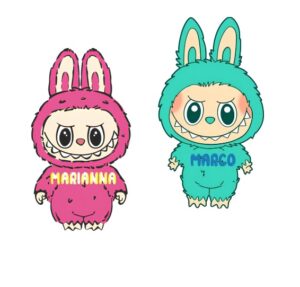 Labubu Sagoma In Polistorolo Personalizzabile con nome modello a Scelta