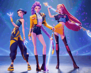 Kpop Demon Hunters Cialda su Zucchero rettangolare Personalizzabile