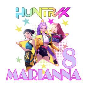 KPOP Demon Hunters Sagoma in Polistirolo personalizzata con Stampa Frontale