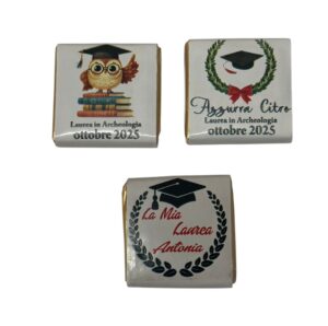 Cioccolatino di Cortesia Laurea Segnaposto Personalizzato