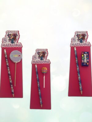 kpop Demon Hanters Matite con Nome  personalizzato Chupa Chups  Mini Smarties o lecca lecca  gadgets di fine festa modello a scelta kit da pz 10