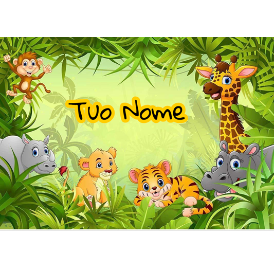 Safari Cialda su Ostia Rettangolare Personalizzabile