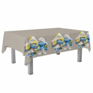 Tovaglia I Puffi in Plastica 180x120 cm