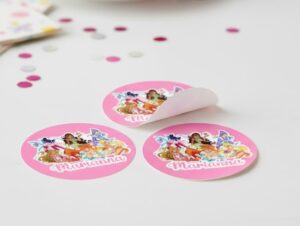Winx Bollini Adesivi Personalizzabili kit da pz 40