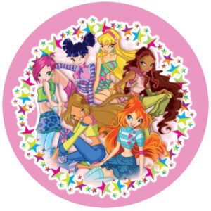 Cialda per torte su Zucchero Winx Personalizzabile