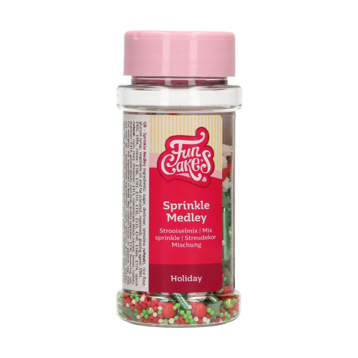 Decorazioni In Zucchero Sprinkle Medley Holiday Funcakes 65 gr - immagine 2