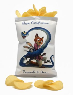 Zootropolis  Bustine di Patatine Pesonalizzate pz 10 gadgets regalino di fine festa