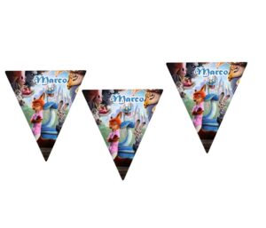 Zootropolis Festone Bandierina  Personalizzabile