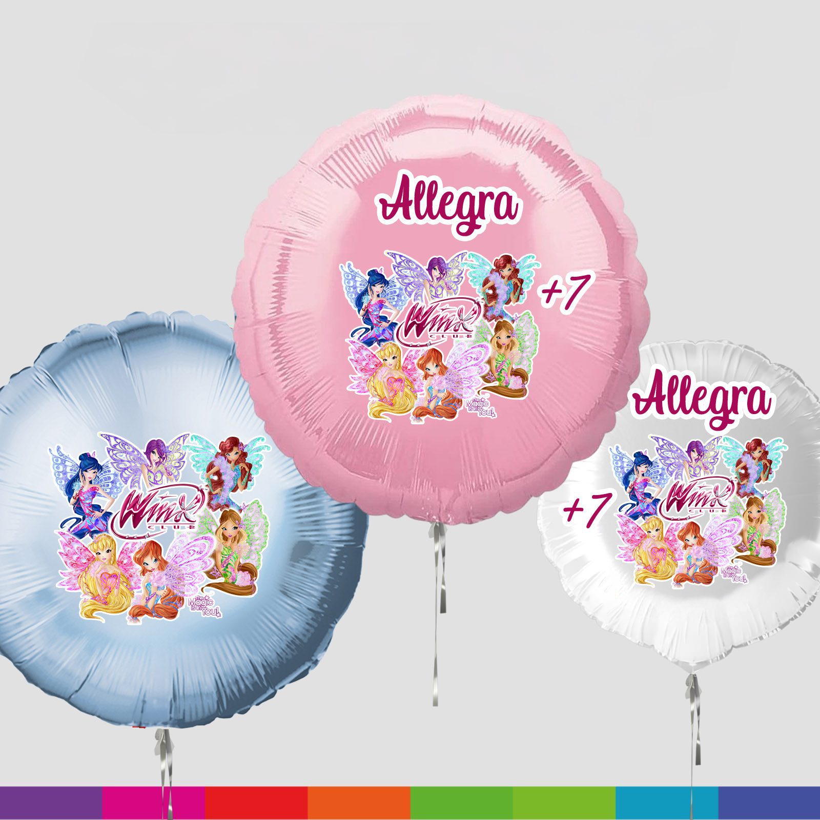 Palloncino in Mylar Foil Winx Personalizzato