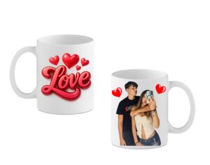 Tazza Personalizzabile con Foto e Scritta “LOVE” San Valentino