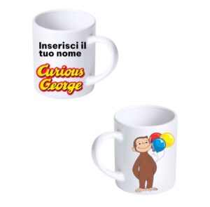 Tazza Curioso Come George Personalizzabile con Nome