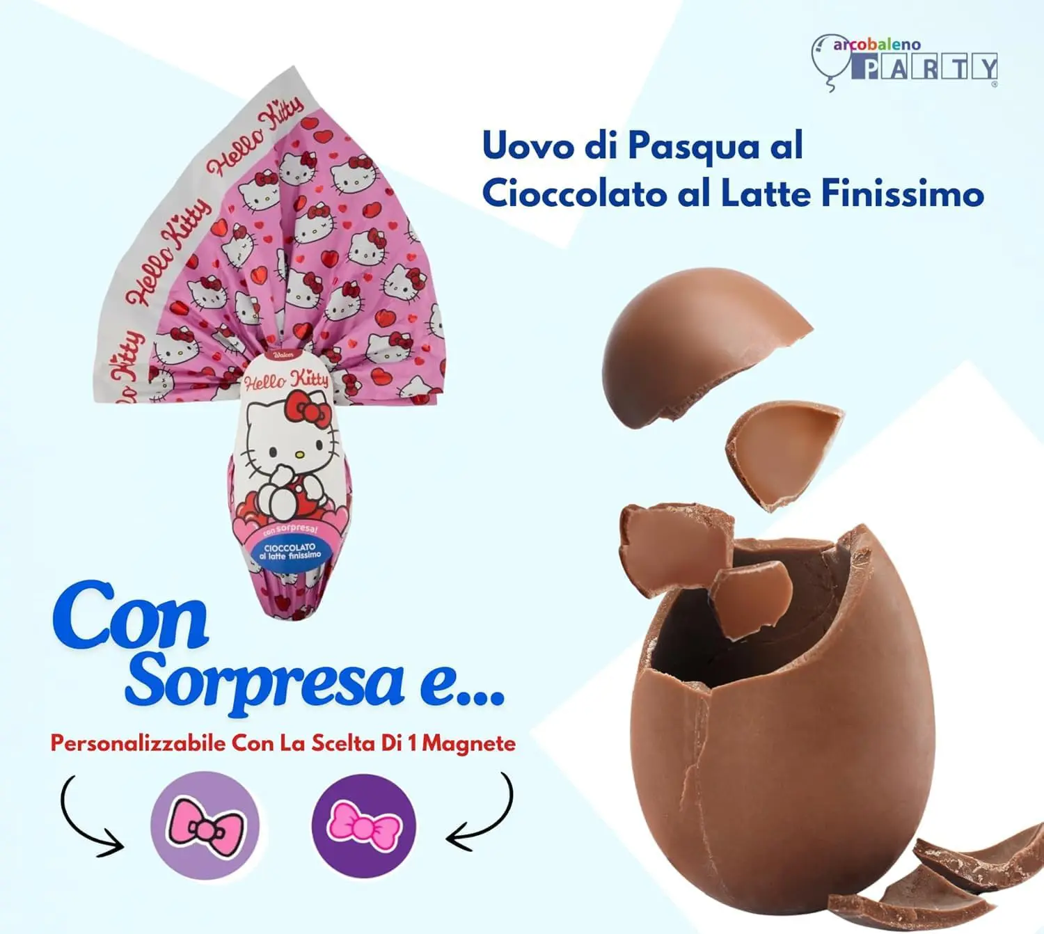 Hello Kitty Uovo di Pasqua gr 240 versione a scelta - immagine 3