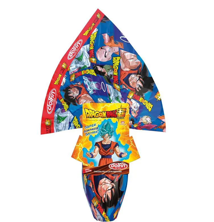 Dragonball Uovo di Pasqua gr 220 Cioccolato al latte versione a scelta