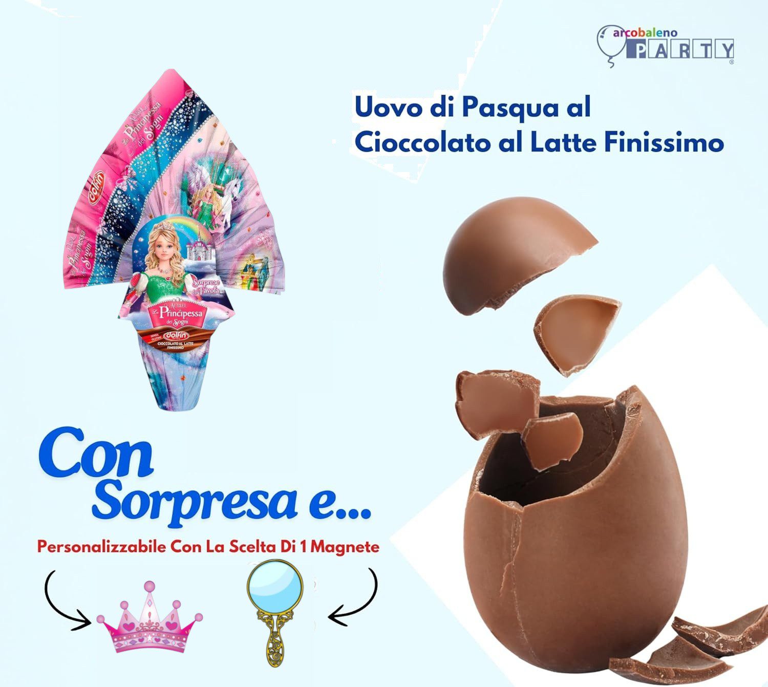 Principessa Alysel Uovo di Pasqua gr 220 Cioccolato al latte versione a scelta - immagine 2