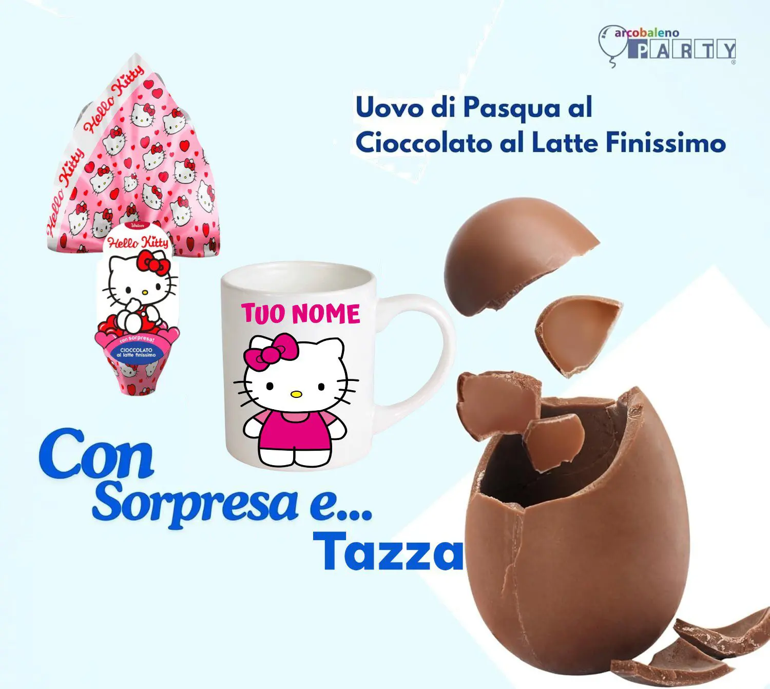 Hello Kitty Uovo di Pasqua gr 240 versione a scelta - immagine 2