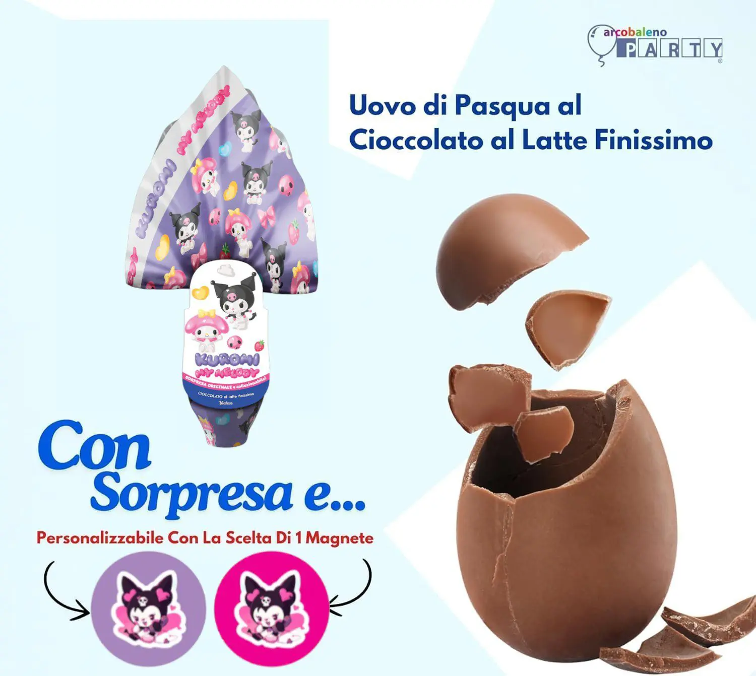 Kuromi Uovo di Pasqua gr 150 versione a scelta - immagine 3