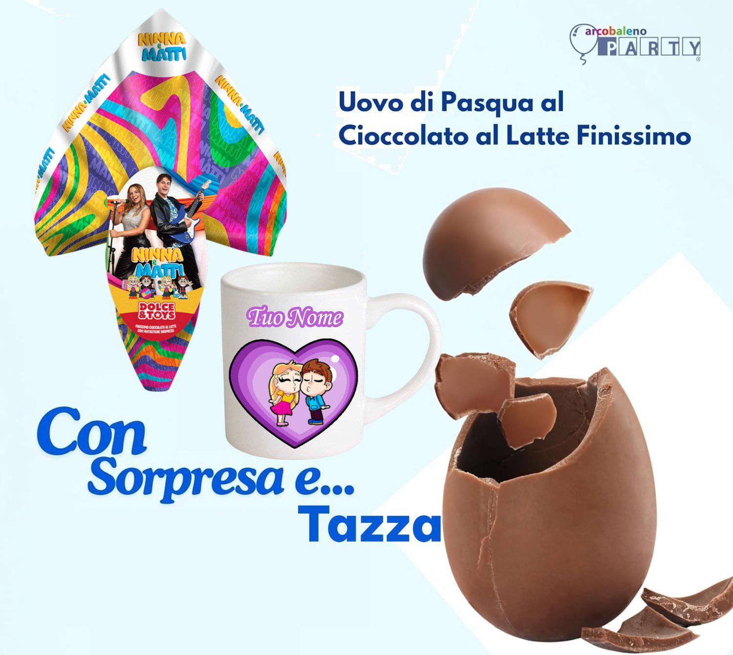 Ninna e Matti Uovo di Pasqua gr 250 versione a scelta - immagine 2