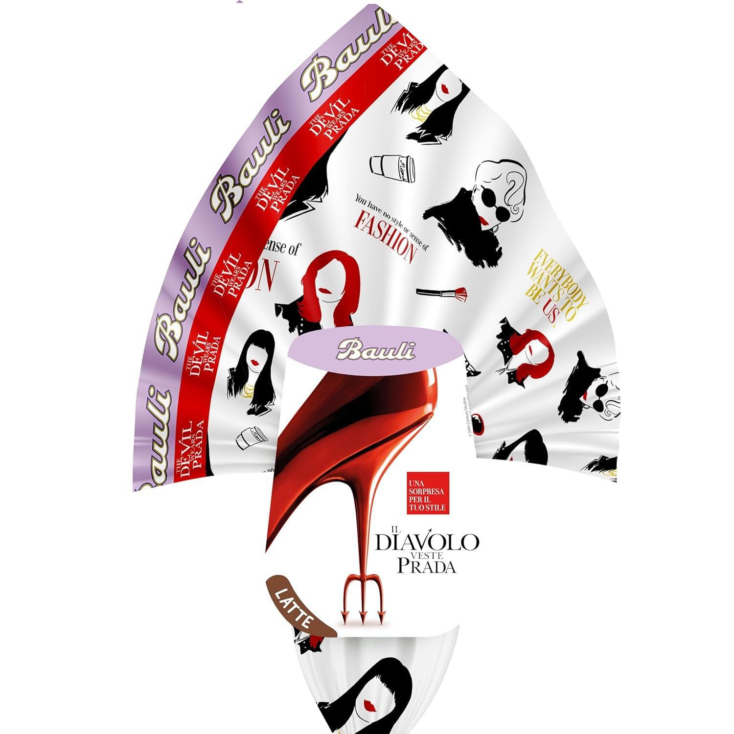 Uovo di Pasqua Il Diavolo veste Prada 220gr Bauli